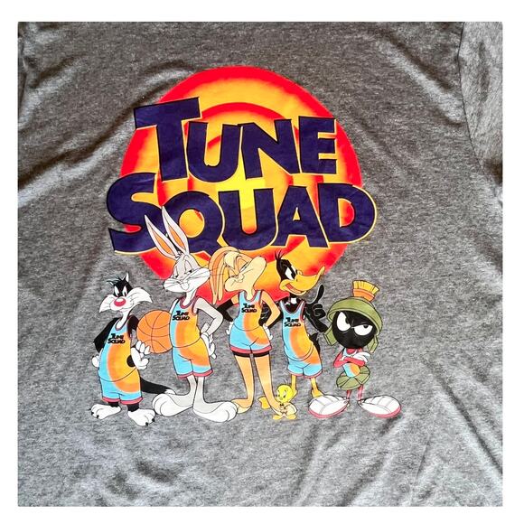 Looney Tune Squad Graphic T SHIRT LG Men's Women's TEE Space Jam New Legacy Gray - Picture 4 of 7